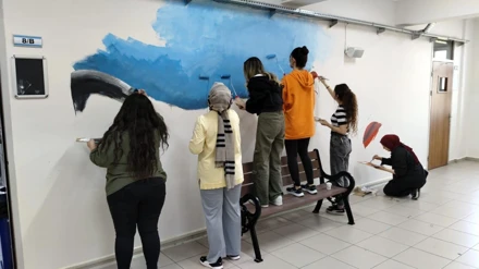 Karatay Prof. Dr. Ömer Dinçer Kız Anadolu İmam Hatip Lisesi Duvar Resimleme Etkinliği