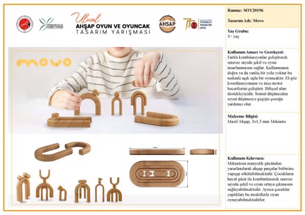 Ulusal Ahşap Oyun ve Oyuncak Tasarım Yarışması'ndan 2 ödül