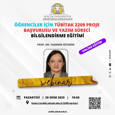 TÜBİTAK 2209 PROGRAMI: Öğrenciler için bilgilendirme eğitimi