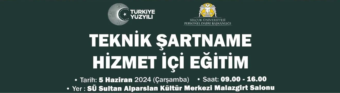 Hizmet İçi Eğitim (Teknik Şartname)