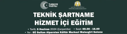 Hizmet İçi Eğitim (Teknik Şartname)