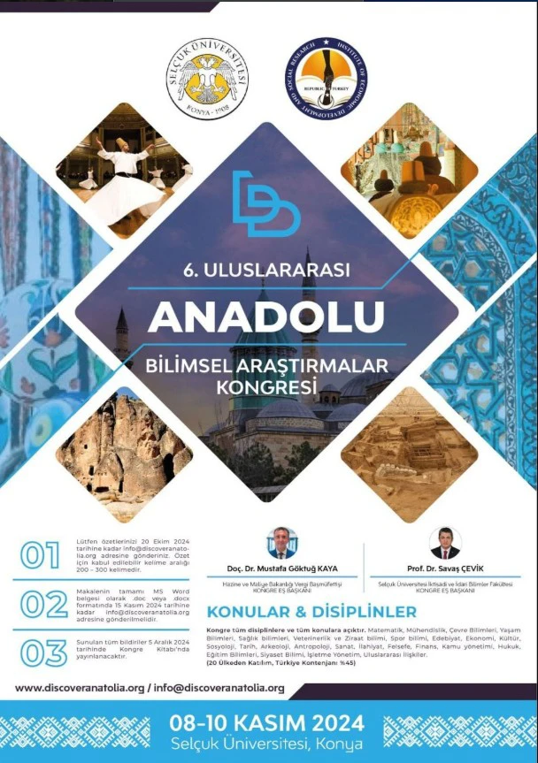 6. Uluslararası Anadolu Bilimsel Araştırmalar Kongresi