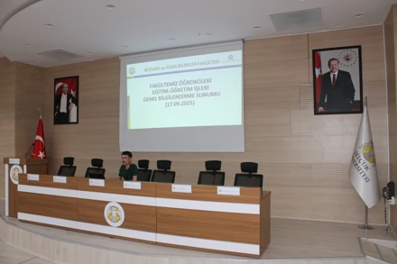 Uluslararası İlişkiler Bölümü Oryantasyon Eğitimi Gerçekleşti.