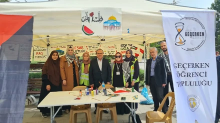 Selçuk Üniversitesi'nde Gazze Nöbeti Sürüyor