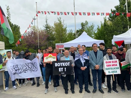 Selçuk Üniversitesi'nde Gazze Nöbeti Sürüyor