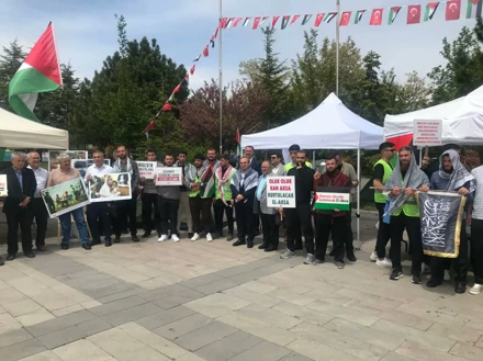 Selçuk Üniversitesi'nde Gazze Nöbeti Sürüyor