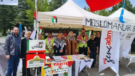 Selçuk Üniversitesi'nde Gazze Nöbeti Sürüyor