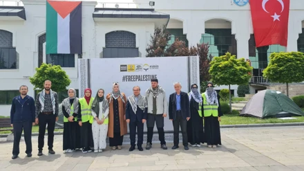 Selçuk Üniversitesi'nde Gazze Nöbeti Sürüyor