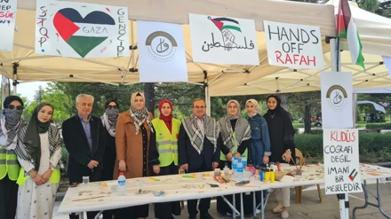 Selçuk Üniversitesi'nde Gazze Nöbeti Sürüyor