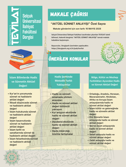 Makale Çağrısı: AKTÜEL SÜNNET ANLAYIŞI