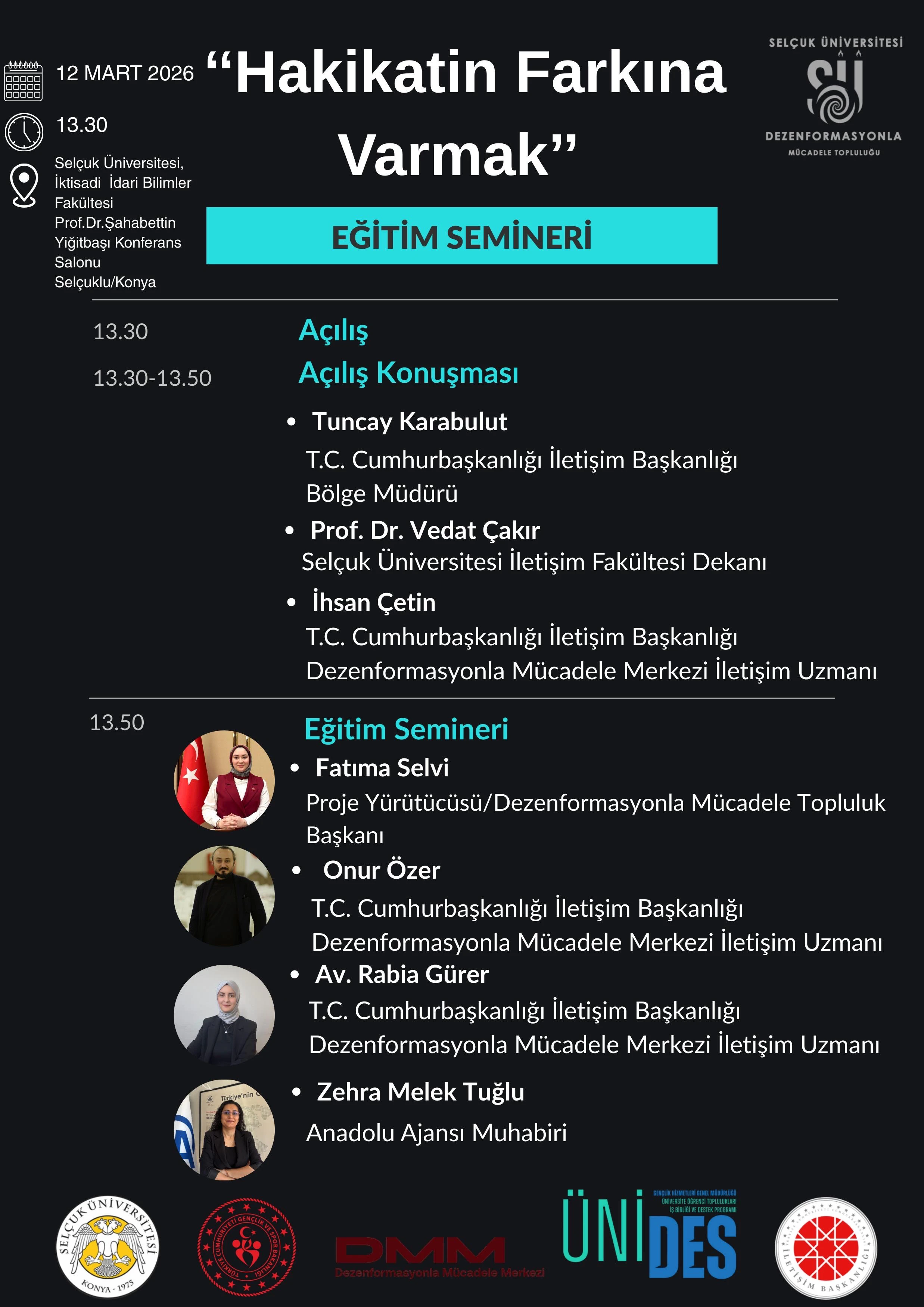 Hakikatin Farkına Varmak 'Eğitim Semineri'