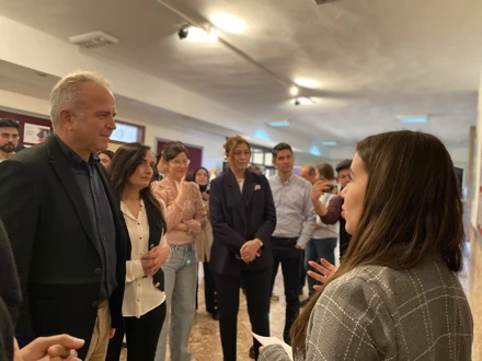 İletişim Fakültesinde şiddet farkındalığına yönelik sergi