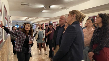 İletişim Fakültesinde şiddet farkındalığına yönelik sergi