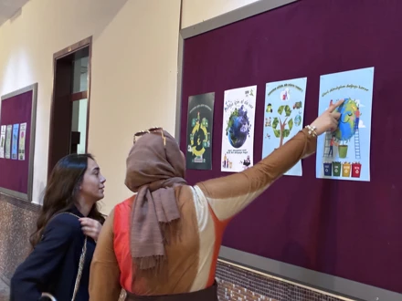 Gazetecilik Bölümü öğrencilerinden geri dönüşüm temalı sergi