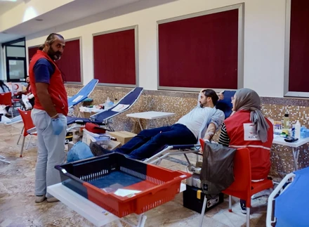 Öğrencilerden kan bağışına destek