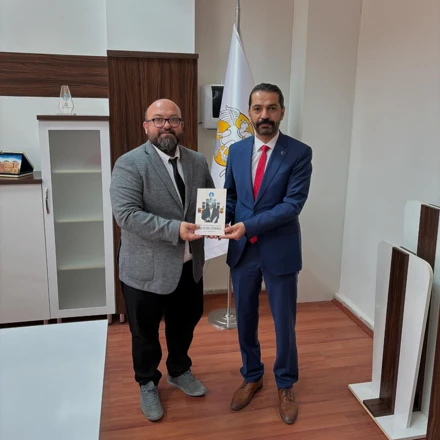 Türk Eğitim-Sen Konya 3 No’lu Şube Başkanı Prof.Dr. Fatih İşcan Meslek Yüksekokulu yönetimimiz ve personellerimizi ziyaret