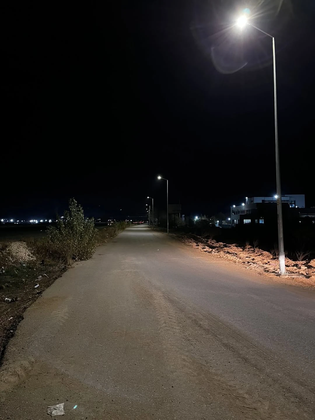 Meslek Yüksekokulumuz Bağlantı Yolu Aydınlatma Çalışması