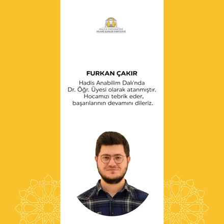 Yeni Öğretim Üyemiz