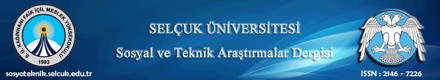 Selçuk Üniversitesi Sosyal ve Teknik Araştırmalar Dergisi - SosyoTeknik Haziran 2023 Sayısı Başvuruları Devam Etmektedir