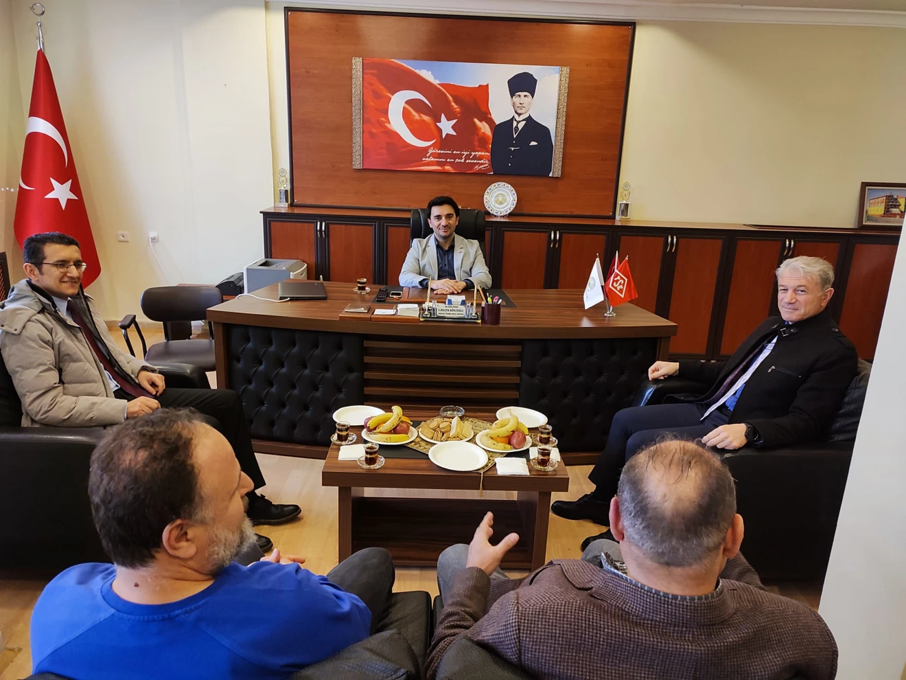 Cihanbeyli Meslek Yüksekokul Müdürü Dr.Öğr.Üyesi Mahmut ÜNALDI'nın Okul Müdürümüz Doç.Dr.A.Selçuk KÖYLÜOĞLU’na Ziyareti