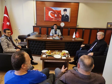 Cihanbeyli Meslek Yüksekokul Müdürü Dr.Öğr.Üyesi Mahmut ÜNALDI'nın Okul Müdürümüz Doç.Dr.A.Selçuk KÖYLÜOĞLU’na Ziyareti