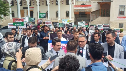 Selçuk Üniversitesinden Gazze’ye destek yürüyüşü