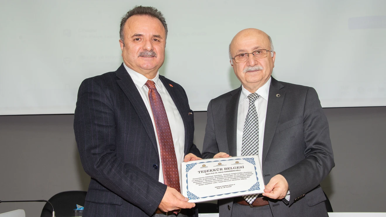 “Horasan’dan Anadolu’ya Kültür ve Edebiyatın Göçü” Konferansı yapıldı