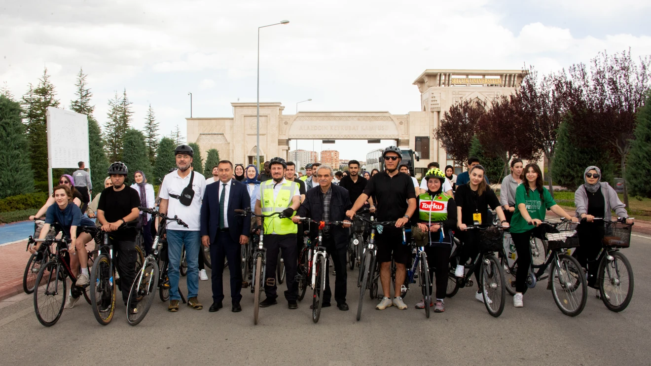 Selçuk Üniversitesinde sağlık için pedallar çevrildi