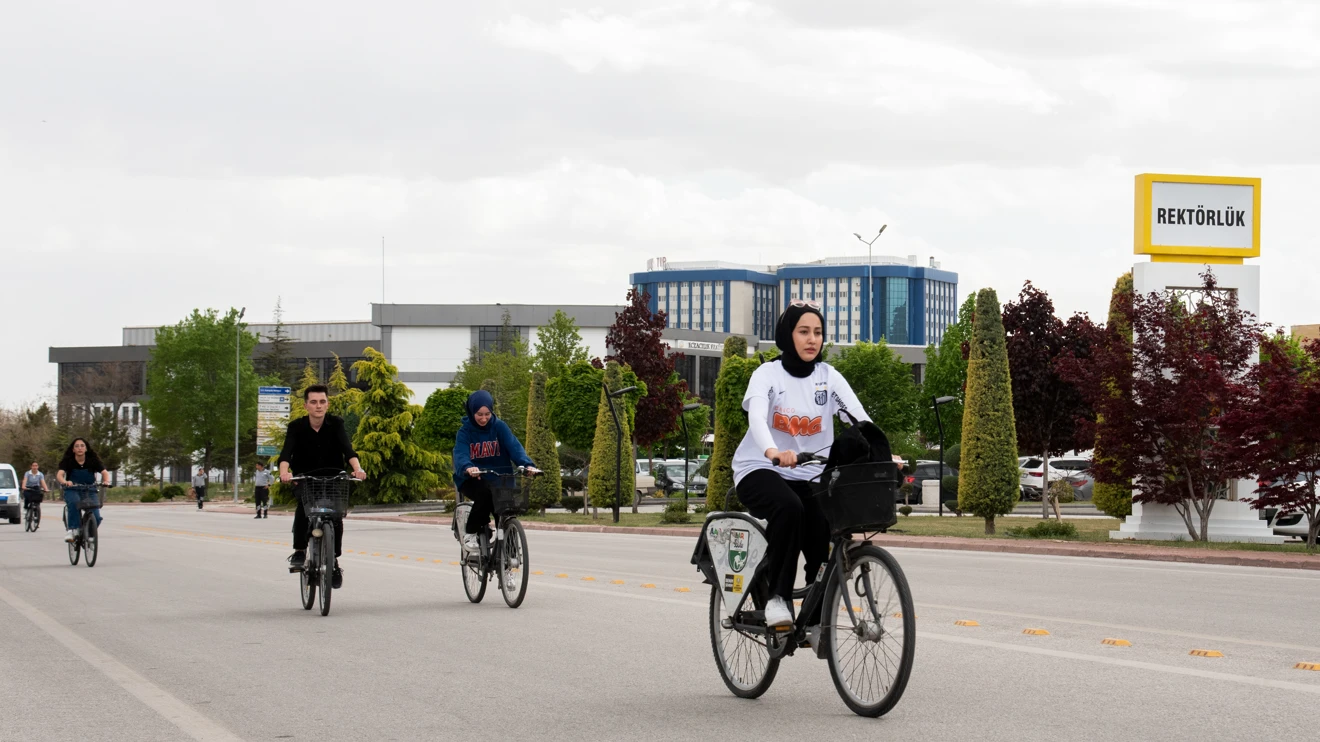 Selçuk Üniversitesinde sağlık için pedallar çevrildi