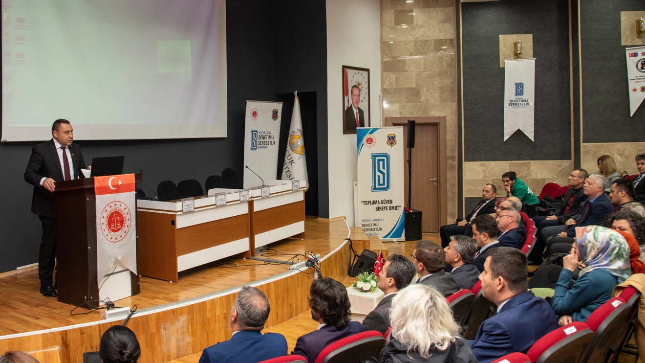 Selçuk Üniversitesinde “Denetimli Serbestlik  Uygulamaları ve Toplumsal Algı” konuşuldu