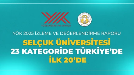 YÖK 2025 Raporu’nda Selçuk Üniversitesinden önemli başarı: 23 kategoride Türkiye’nin İlk 20 Üniversitesi arasında
