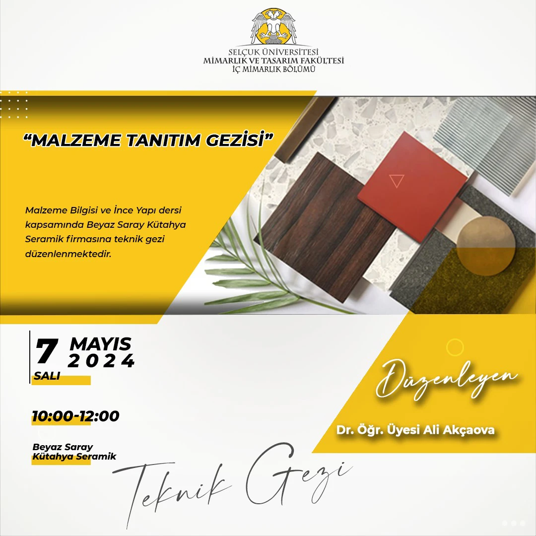 Malzeme Tanıtım Gezisi