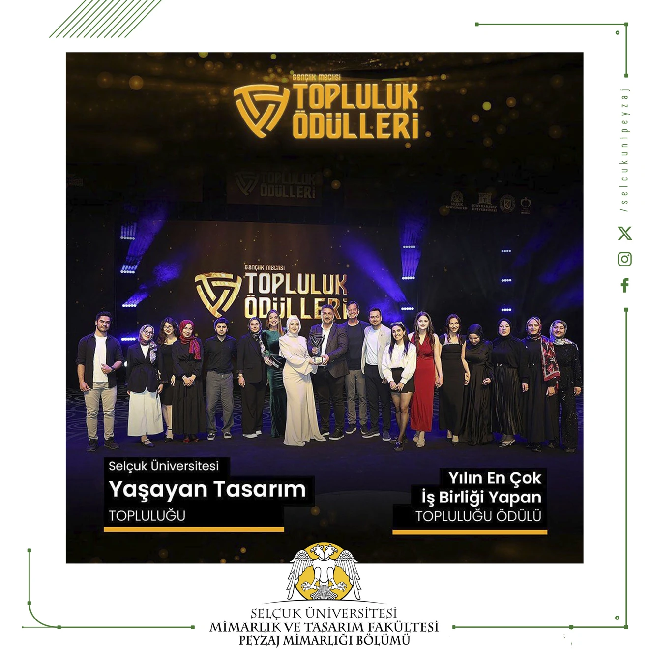 Konya Büyükşehir Belediyesi Gençlik Meclisi "TOPLULUK ÖDÜLLERİ"