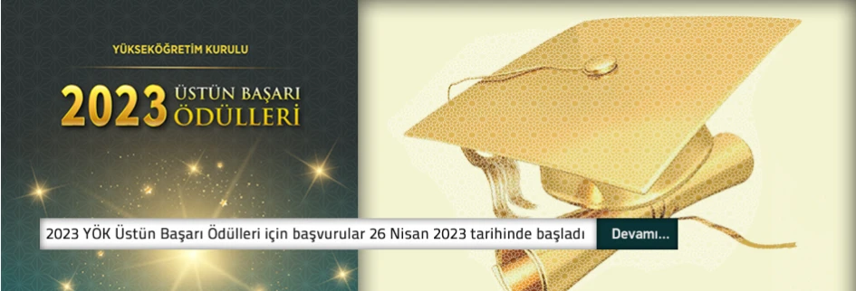 2021 YILI YÖK ÜSTÜN BAŞARI ÖDÜLLERİ
