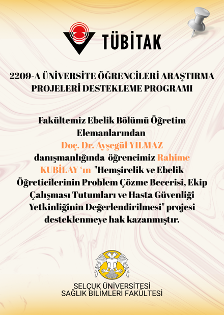 2209-A ÜNİVERSİTE ÖĞRENCİLERİ ARAŞTIRMA PROJELERİ DESTEKLEME PROGRAMI KAZANAN PROJELER