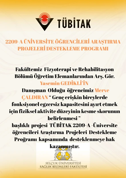 2209-A ÜNİVERSİTE ÖĞRENCİLERİ ARAŞTIRMA PROJELERİ DESTEKLEME PROGRAMI KAZANAN PROJELER