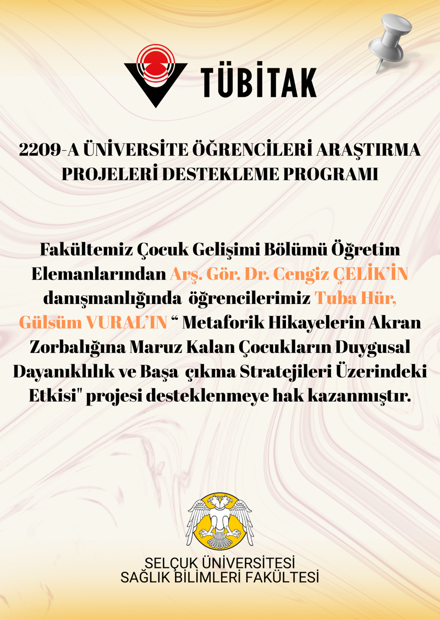 2209-A ÜNİVERSİTE ÖĞRENCİLERİ ARAŞTIRMA PROJELERİ DESTEKLEME PROGRAMI KAZANAN PROJELER