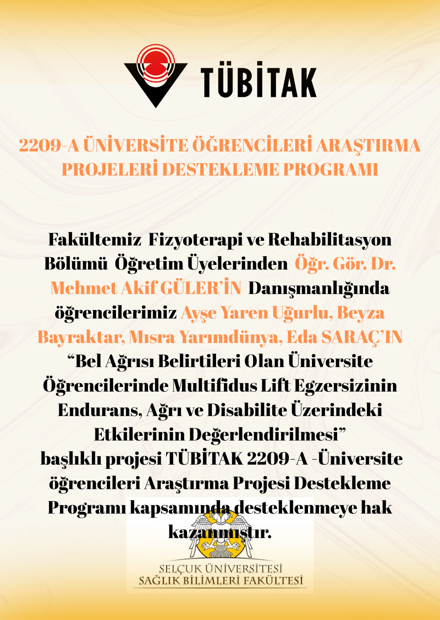 2209-A ÜNİVERSİTE ÖĞRENCİLERİ ARAŞTIRMA PROJELERİ DESTEKLEME PROGRAMI KAZANAN PROJELER
