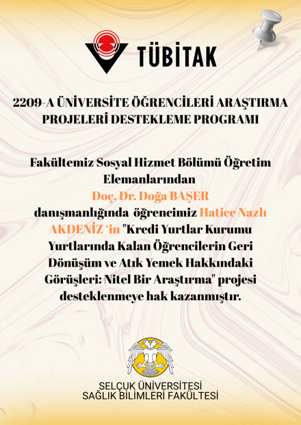 2209-A ÜNİVERSİTE ÖĞRENCİLERİ ARAŞTIRMA PROJELERİ DESTEKLEME PROGRAMI KAZANAN PROJELER
