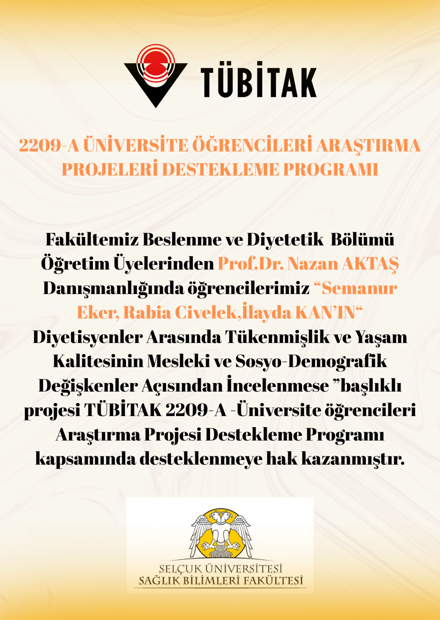2209-A ÜNİVERSİTE ÖĞRENCİLERİ ARAŞTIRMA PROJELERİ DESTEKLEME PROGRAMI KAZANAN PROJELER