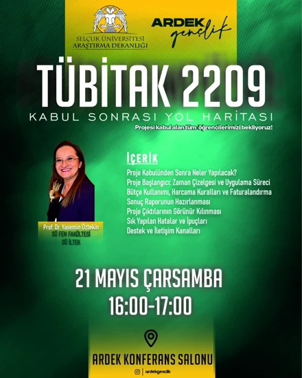 Tübitak 2209 Kabul Sonrası Yol Haritası