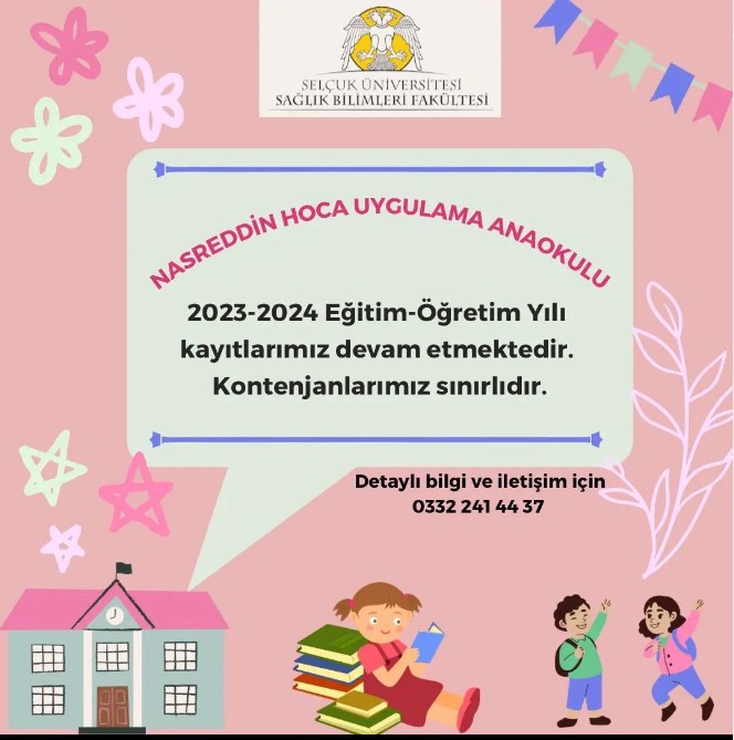 2023-2024 Eğitim Yılı için Anaokulu Kayıtlarımız  Hızla Devam Ediyor.