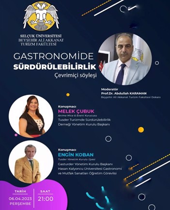 ''Gastronomide Sürdürülebilirlik'' Konulu Webinar gerçekleştirildi